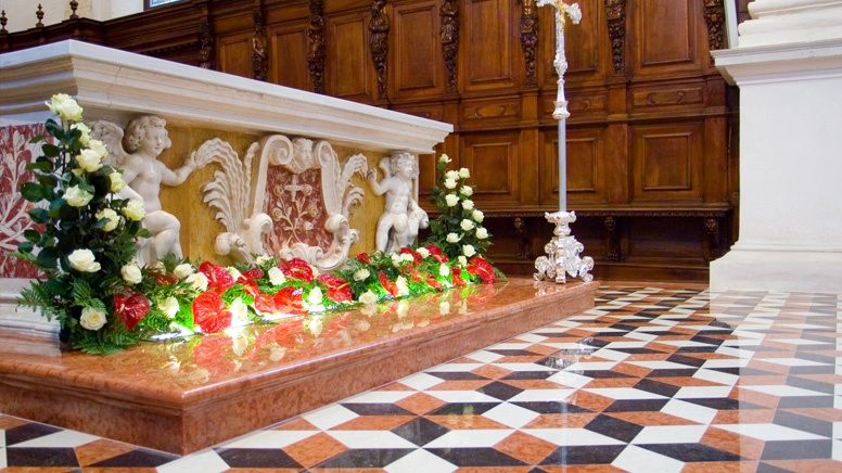 Altar in marble